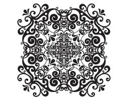 Vector damask vintage baroque scroll ornament swirl. Victorian monogram heraldic shield swirl. Retro floral leaf pattern border foliage antique  acanthus calligraphy engraved tattoo.Tile decor element