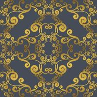 Vector damask vintage baroque ornament. Retro pattern antique style acanthus. Seamless pattern