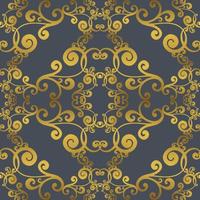 Vector damask vintage baroque ornament. Retro pattern antique style acanthus. Seamless pattern