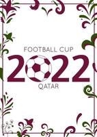 Football cup 2022. Football championship. Flat vector illustration