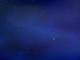 Night shining starry sky, blue space background with stars, space. beautiful night sky. vector