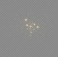 Yellow sparks glitter special light effect. Vector sparkles. Christmas abstract pattern. Sparkling magic dust particles