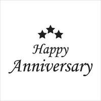 happy anniversary greeting card logo image, this image can be used as a logo, poster, greeting card and others vector