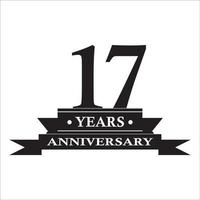 happy anniversary greeting card logo image, this image can be used as a logo, poster, greeting card and others vector