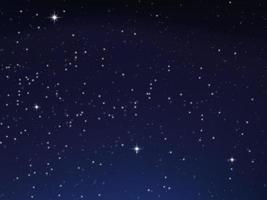 cielo estrellado brillante de noche, fondo espacial azul con estrellas, espacio. hermoso cielo nocturno. vector