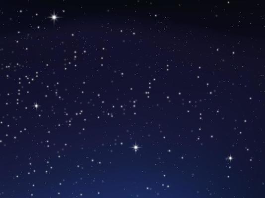 Night shining starry sky, blue space background with stars, space. beautiful night sky.