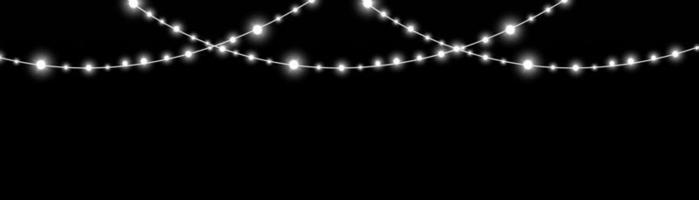 Christmas lights isolated. Christmas glowing garland.for the new year and christmas. light effect. Vector illustration.