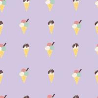 birthday party design pattern. icecream seamless pattern vector