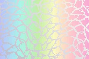 fondo de leopardo arcoiris. textura de guepardo de lámina holográfica. estampado de degradado de patrón animal. ilustración vectorial abstracta en colores pastel. vector