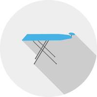 Iron Stand Flat Long Shadow Icon vector