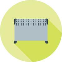 Convector Flat Long Shadow Icon vector