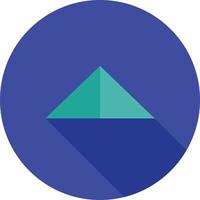 Arrow Up Flat Long Shadow Icon vector