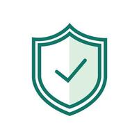 icono de marca de verificación segura vector