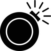 Bomb Glyph Icon vector