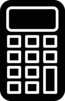 Calculator Glyph Icon vector