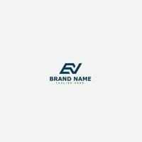 EV Logo Design Template Vector Graphic Branding Element.