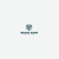 RV, VR Logo Design Template Vector Graphic Branding Element.