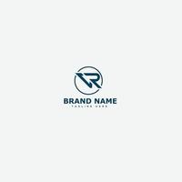 RV, VR Logo Design Template Vector Graphic Branding Element.