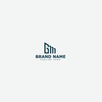 GM Logo Design Template Vector Graphic Branding Element.