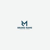 RM Logo Design Template Vector Graphic Branding Element.