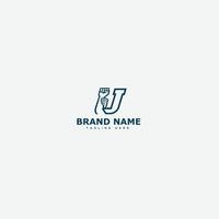 U Logo Design Template Vector Graphic Branding Element.