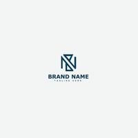 NB Logo Design Template Vector Graphic Branding Element.