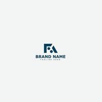 FA Logo Design Template Vector Graphic Branding Element.