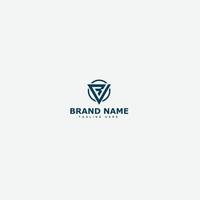 RV, VR Logo Design Template Vector Graphic Branding Element.
