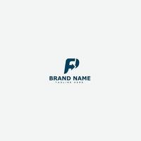 FP Logo Design Template Vector Graphic Branding Element.