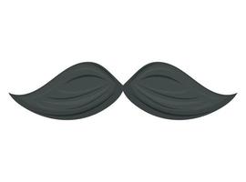 mustache male accessory vector