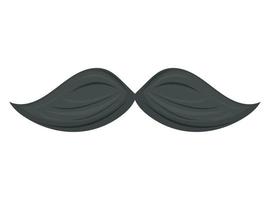 mustache male accessory vector