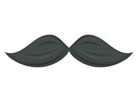 bigote accesorio masculino vector