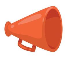 red megaphone device audio vector