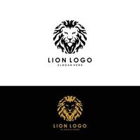 Abstract Lion head logo vector