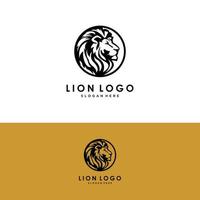 Abstract Lion head logo vector