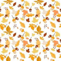 Seamless pattern of Autumn pattern vector