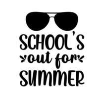 schools out for summer vector