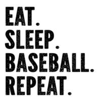 Eat Sleep Baseball Repeat vector