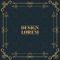 golden design vintage label vector