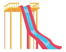 park slide red vector