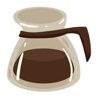 coffee teapot drink vector