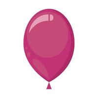 globo fucsia helio flotante vector