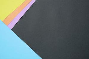capa de papel de color compuesta plana con estilo abstracto para el fondo del espacio de copia foto