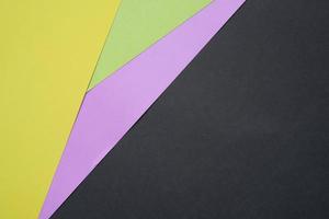 color paper layer composed flat lay with abstract style for copy space background photo
