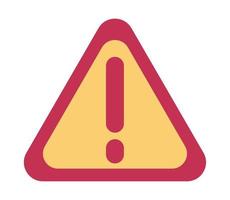 alert symbol in triangle vector