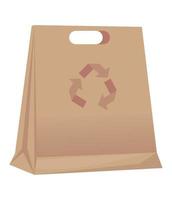 take away ecology bag vector