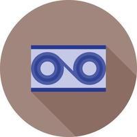 Data Transformation Flat Long Shadow Icon vector