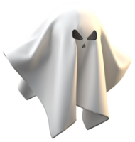 concepto de halloween fantasma blanco 3d png