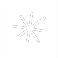 Snowflake vector illustration for Christmas advertisement or announcement design.