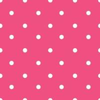 Polka dot pattern on pink background. Seamless polka dot vector for packaging or fabric print
